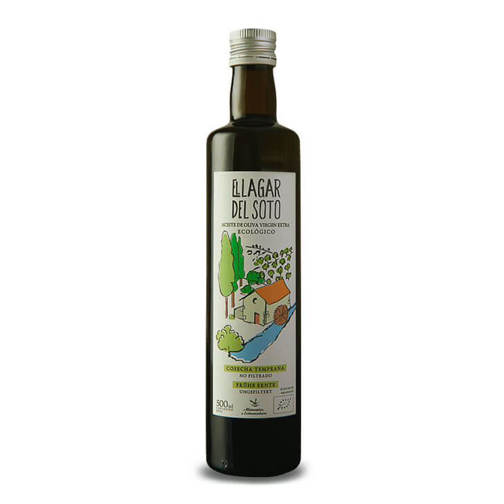 El Lagar del Soto - Cosecha Temprana - Manzanilla Cacereña - Aceite de oliva virgen extra 500 ml