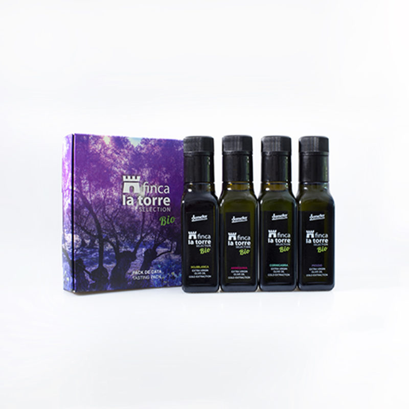 Finca La Torre - Degustación - Demeter - Ecológico - Aceite de Oliva Virgen Extra - 4 x 100 ml