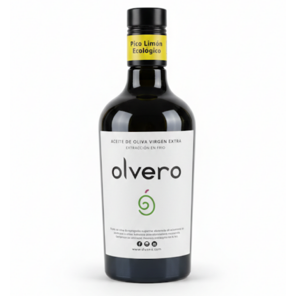 Olvero - Pico Limón - Ecológico - Aceite de oliva virgen extra 500 ml