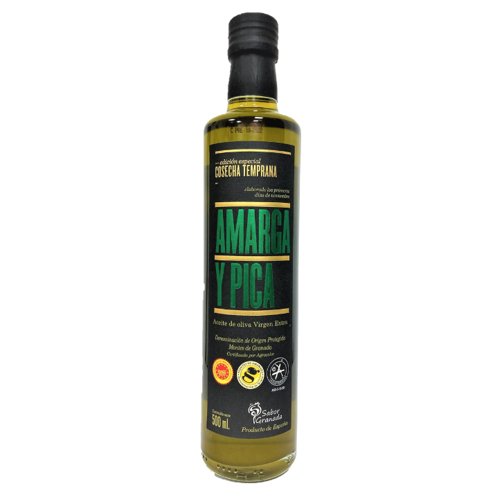 Amarga y Pica - Picual - Aceite de oliva virgen extra 500 ml