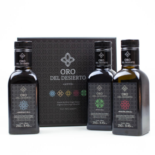 Oro del Desierto - Degustación - Ecológico - Aceite de oliva virgen extra 3 x 250 ml