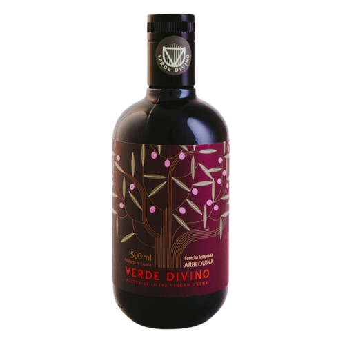 Verde Divino - Cosecha Temprana - Arbequina - Aceite de oliva virgen extra 500 ml