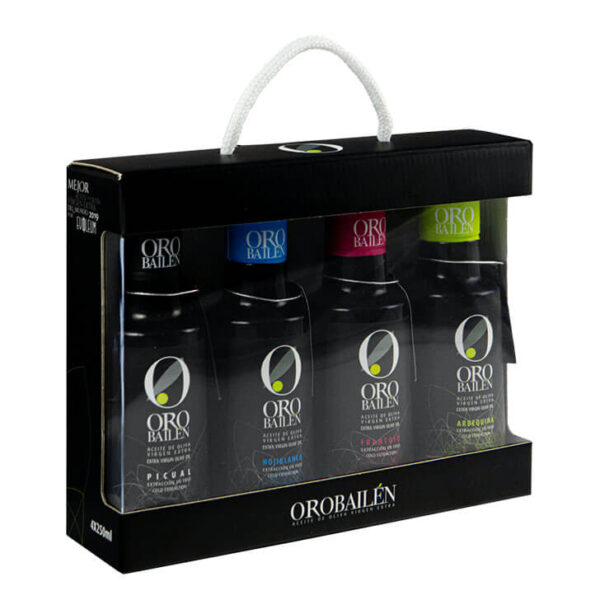 Oro Bailén - Degustación - Aceite de oliva virgen extra 4 x 250 ml.