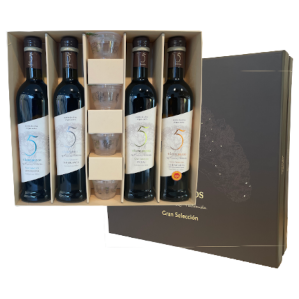 5 elementos - Degustación - Aceite de oliva virgen extra 4 x 500 ml
