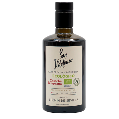 Hacienda San Ildefonso - Lechín de Sevilla - Temprano- Ecológico - Aceite de oliva virgen extra 500 ml